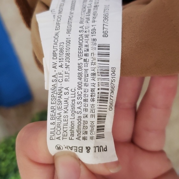 Pull & Bear tan trouser pants, career pants, women's size large - Picture 8 of 8